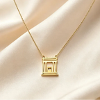 Collier avec pendentif du temple sacré de Jérusalem "Le Beit Hamikdash" juif or