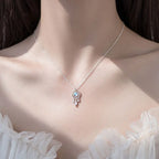 Necklace with Elegant Moonstone Pendant