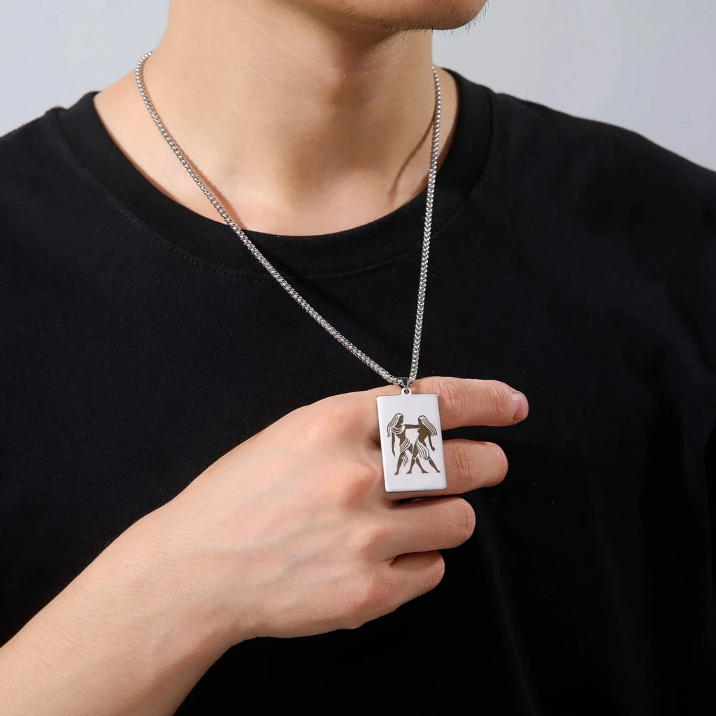Necklace with Elegant Zodiac Sign Pendant