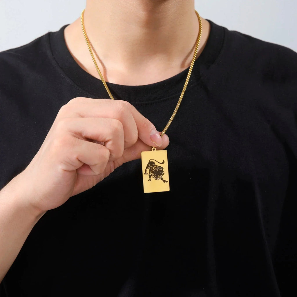 Necklace with Elegant Zodiac Sign Pendant