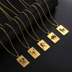 Necklace with Elegant Zodiac Sign Pendant
