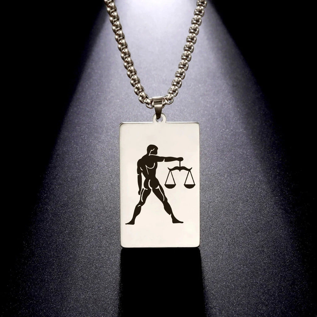 Necklace with Elegant Zodiac Sign Pendant