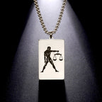 Necklace with Elegant Zodiac Sign Pendant