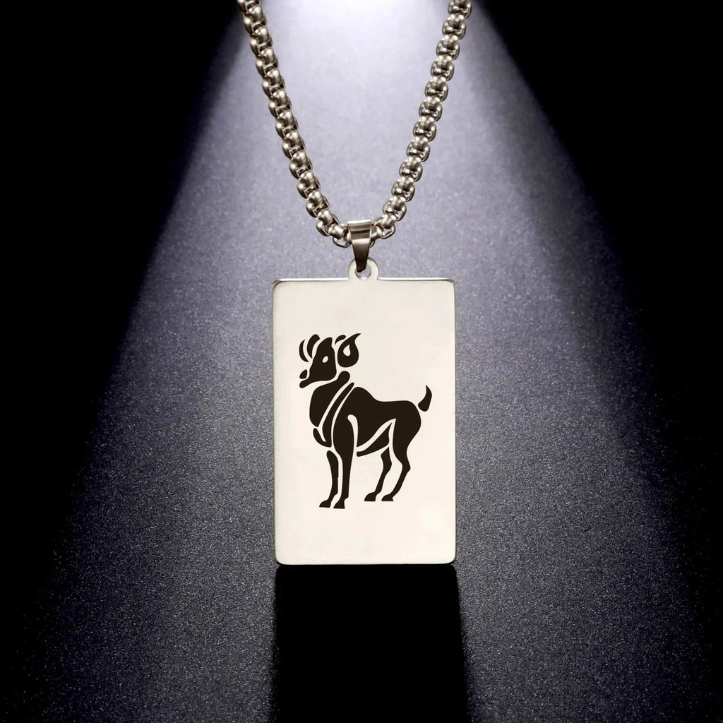 Necklace with Elegant Zodiac Sign Pendant