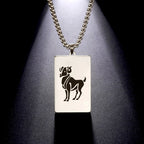 Necklace with Elegant Zodiac Sign Pendant
