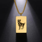 Necklace with Elegant Zodiac Sign Pendant