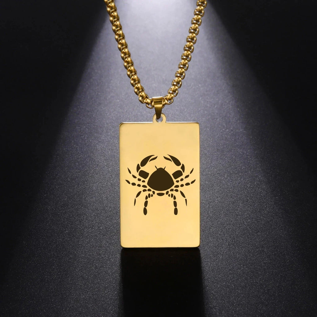 Necklace with Elegant Zodiac Sign Pendant
