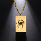 Necklace with Elegant Zodiac Sign Pendant