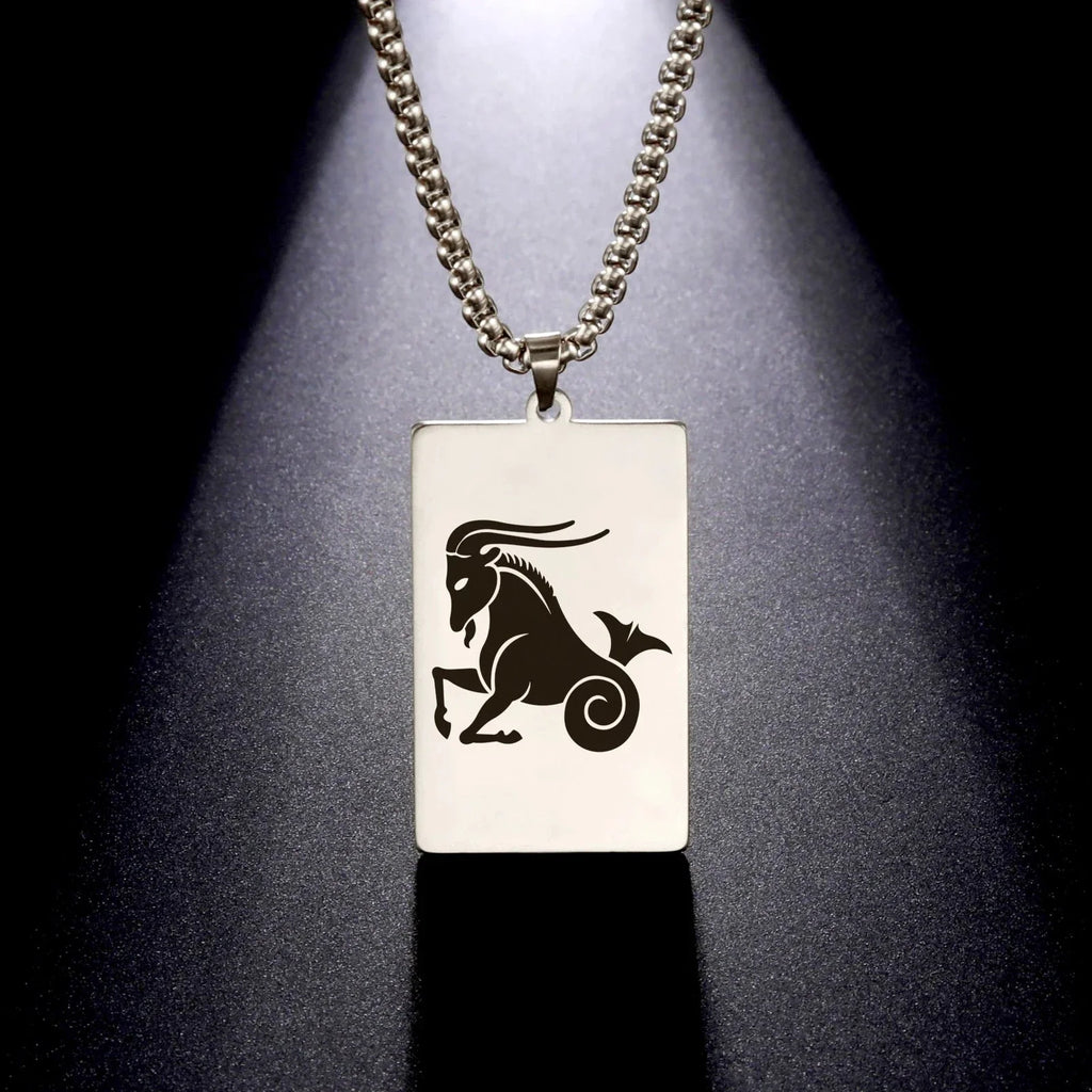 Necklace with Elegant Zodiac Sign Pendant