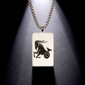 Necklace with Elegant Zodiac Sign Pendant