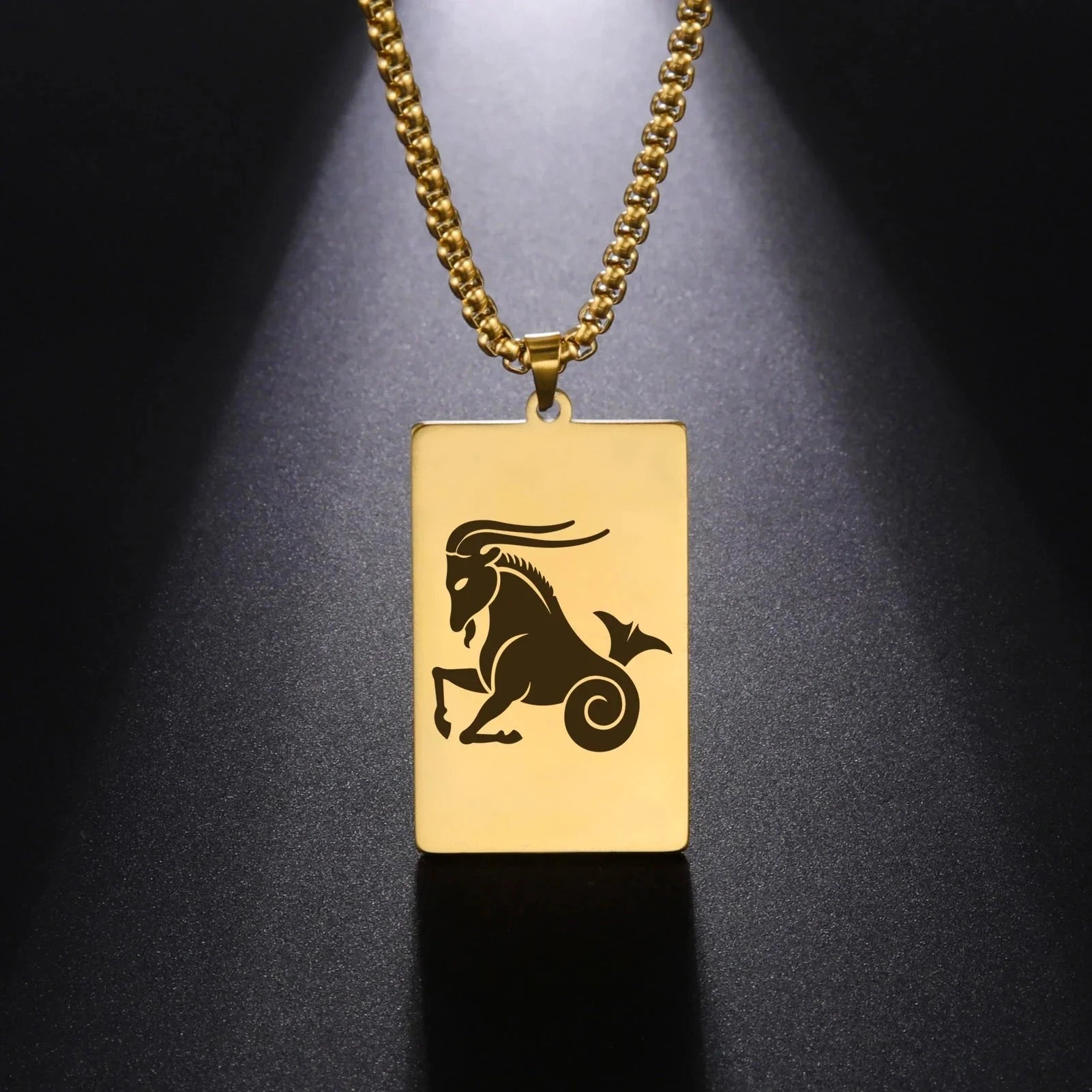 Necklace with Elegant Zodiac Sign Pendant