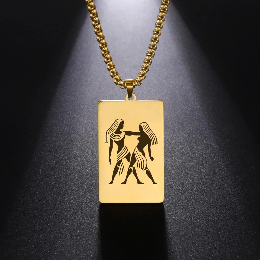 Necklace with Elegant Zodiac Sign Pendant
