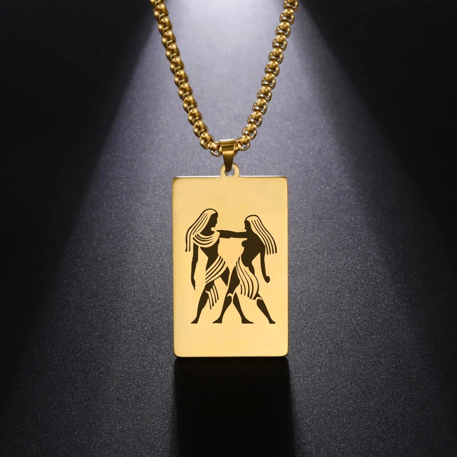 Necklace with Elegant Zodiac Sign Pendant