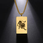Necklace with Elegant Zodiac Sign Pendant
