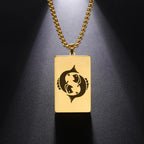 Necklace with Elegant Zodiac Sign Pendant