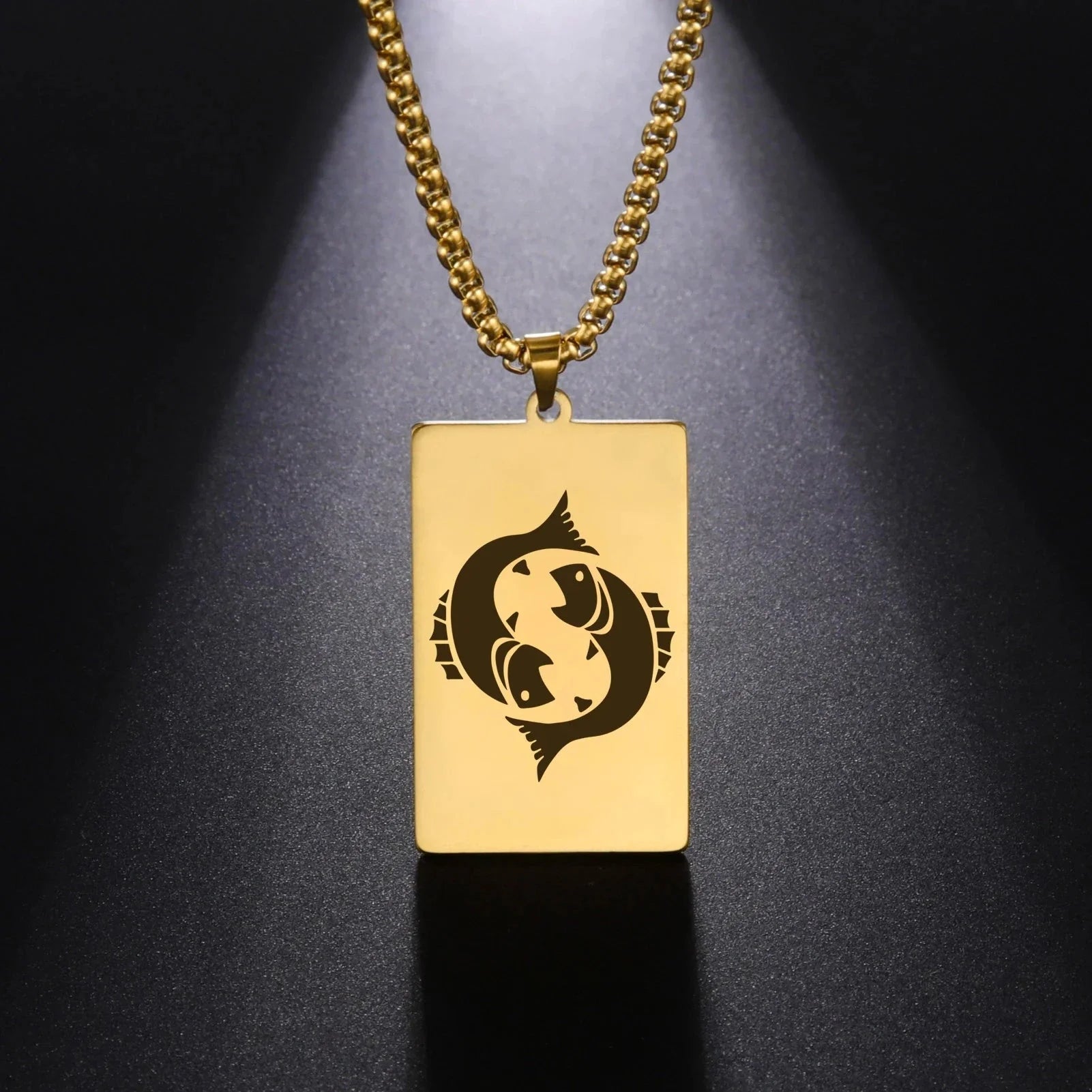 Necklace with Elegant Zodiac Sign Pendant