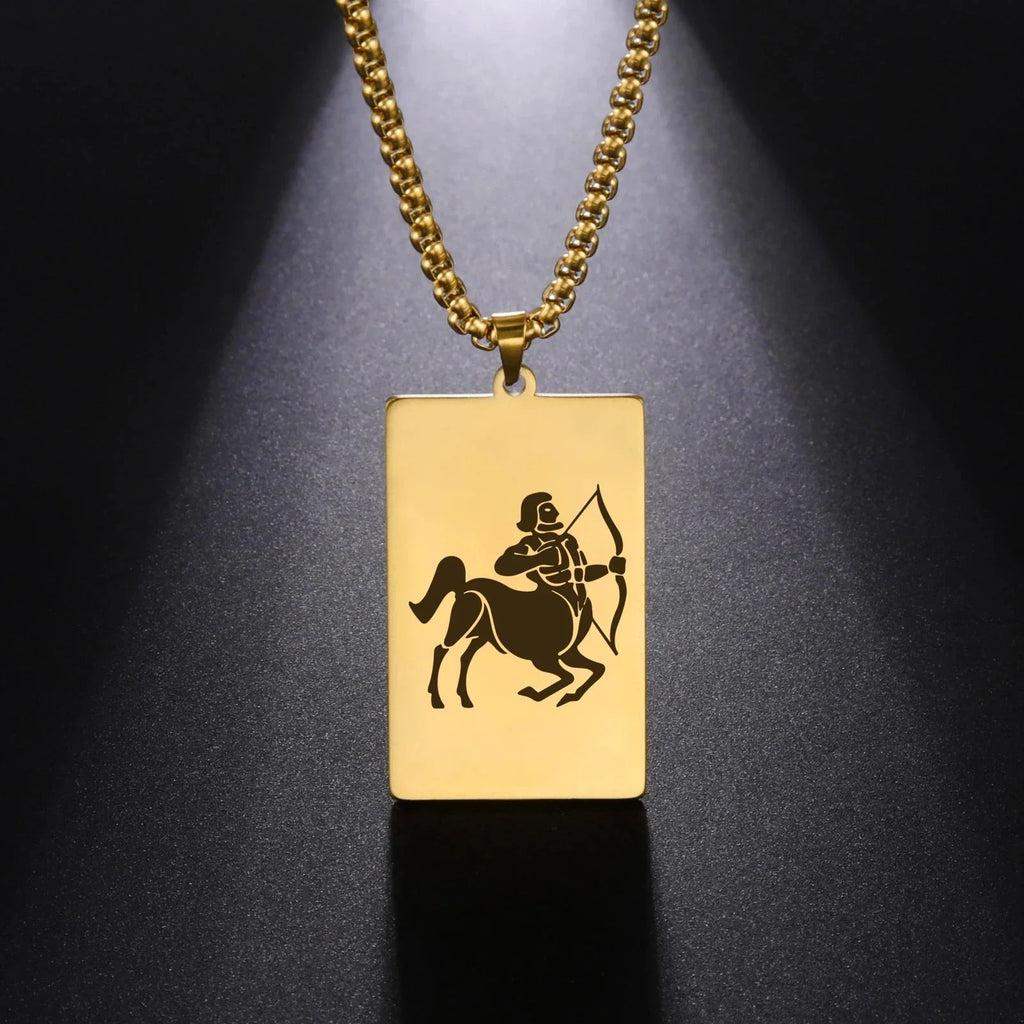 Necklace with Elegant Zodiac Sign Pendant