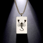 Necklace with Elegant Zodiac Sign Pendant
