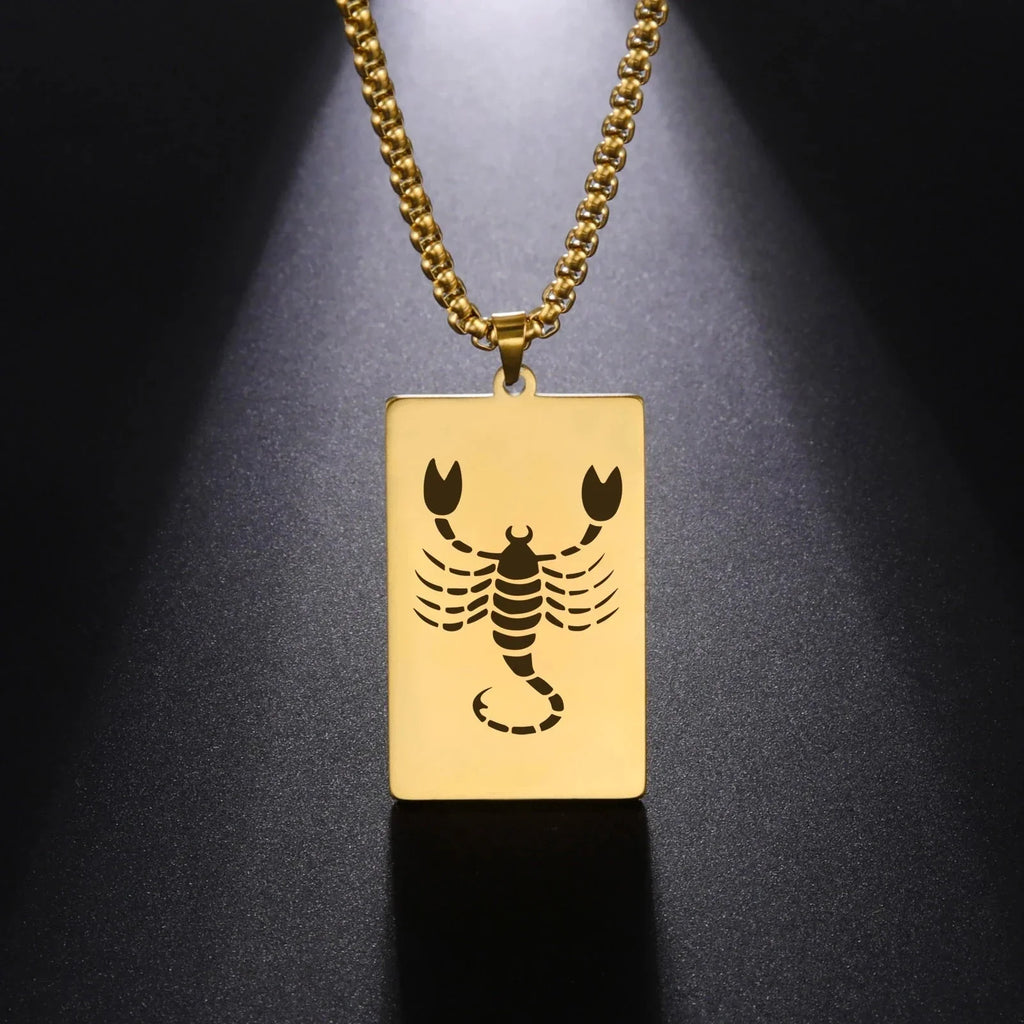 Necklace with Elegant Zodiac Sign Pendant
