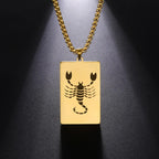 Necklace with Elegant Zodiac Sign Pendant