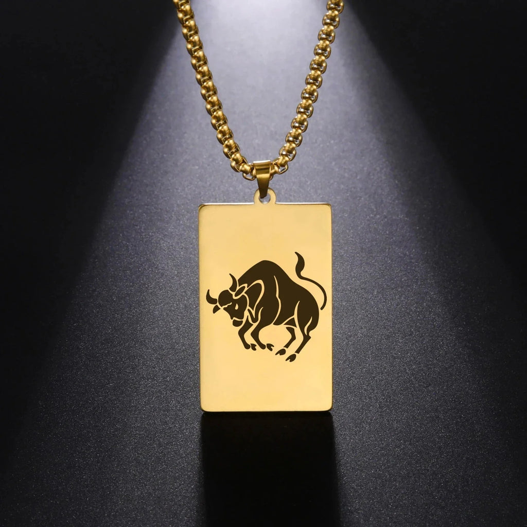 Necklace with Elegant Zodiac Sign Pendant