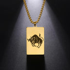 Necklace with Elegant Zodiac Sign Pendant