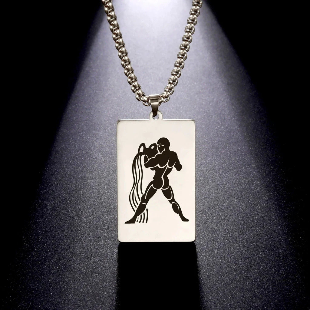 Necklace with Elegant Zodiac Sign Pendant
