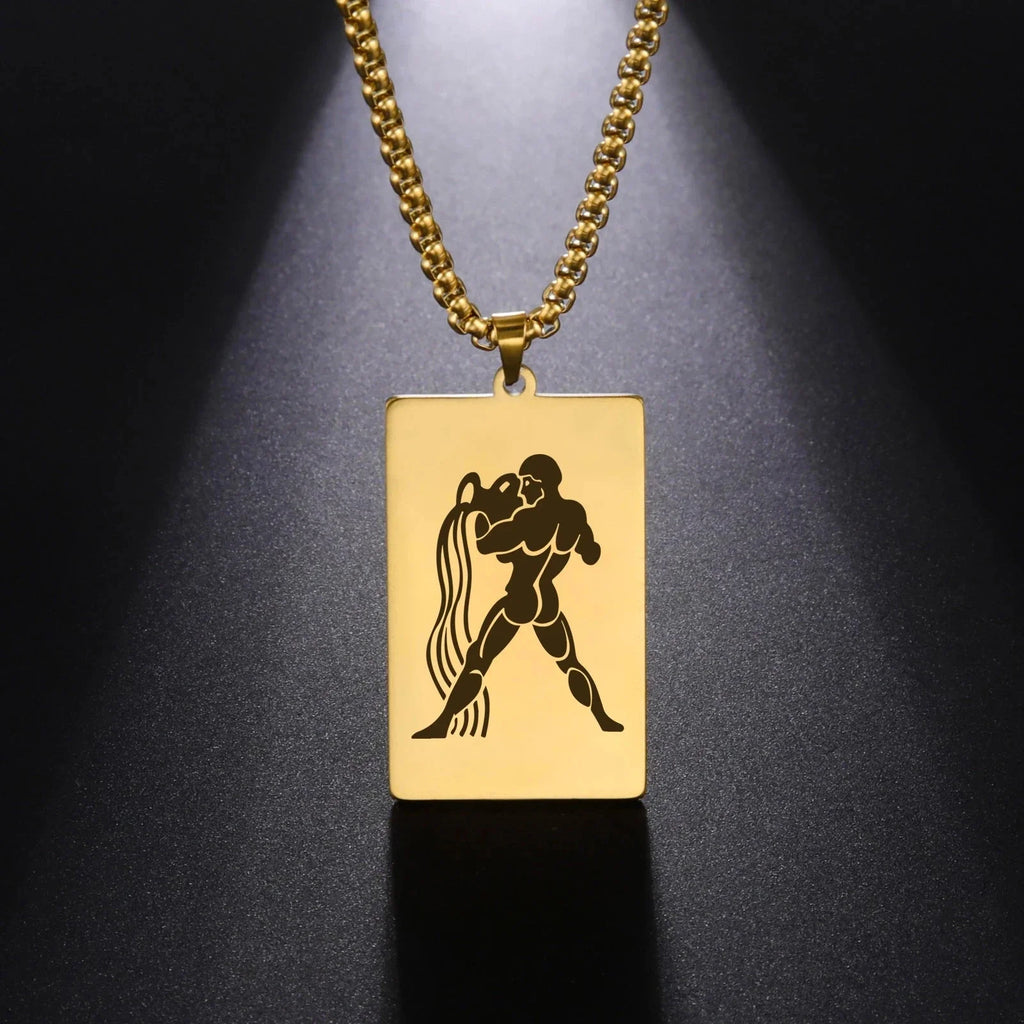 Necklace with Elegant Zodiac Sign Pendant