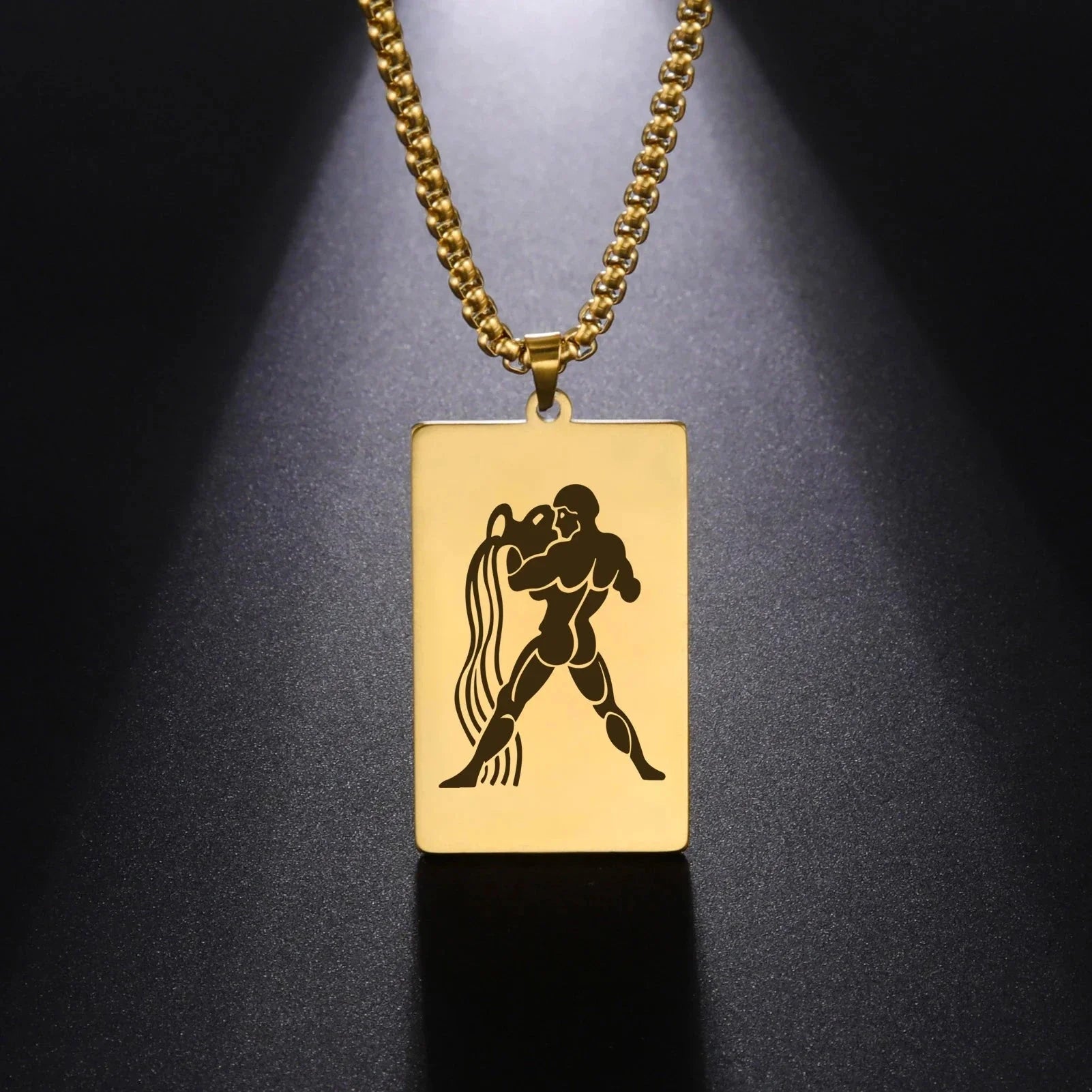 Necklace with Elegant Zodiac Sign Pendant