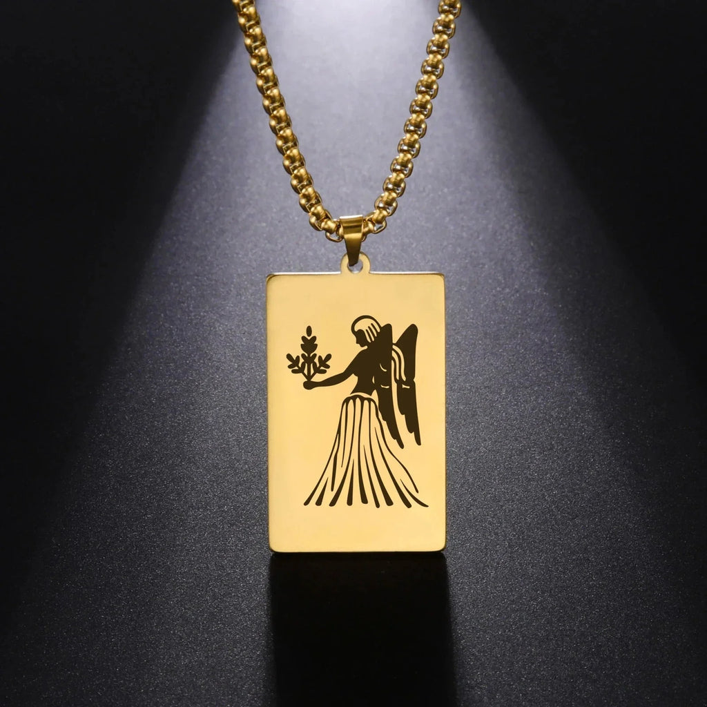 Necklace with Elegant Zodiac Sign Pendant
