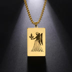 Necklace with Elegant Zodiac Sign Pendant