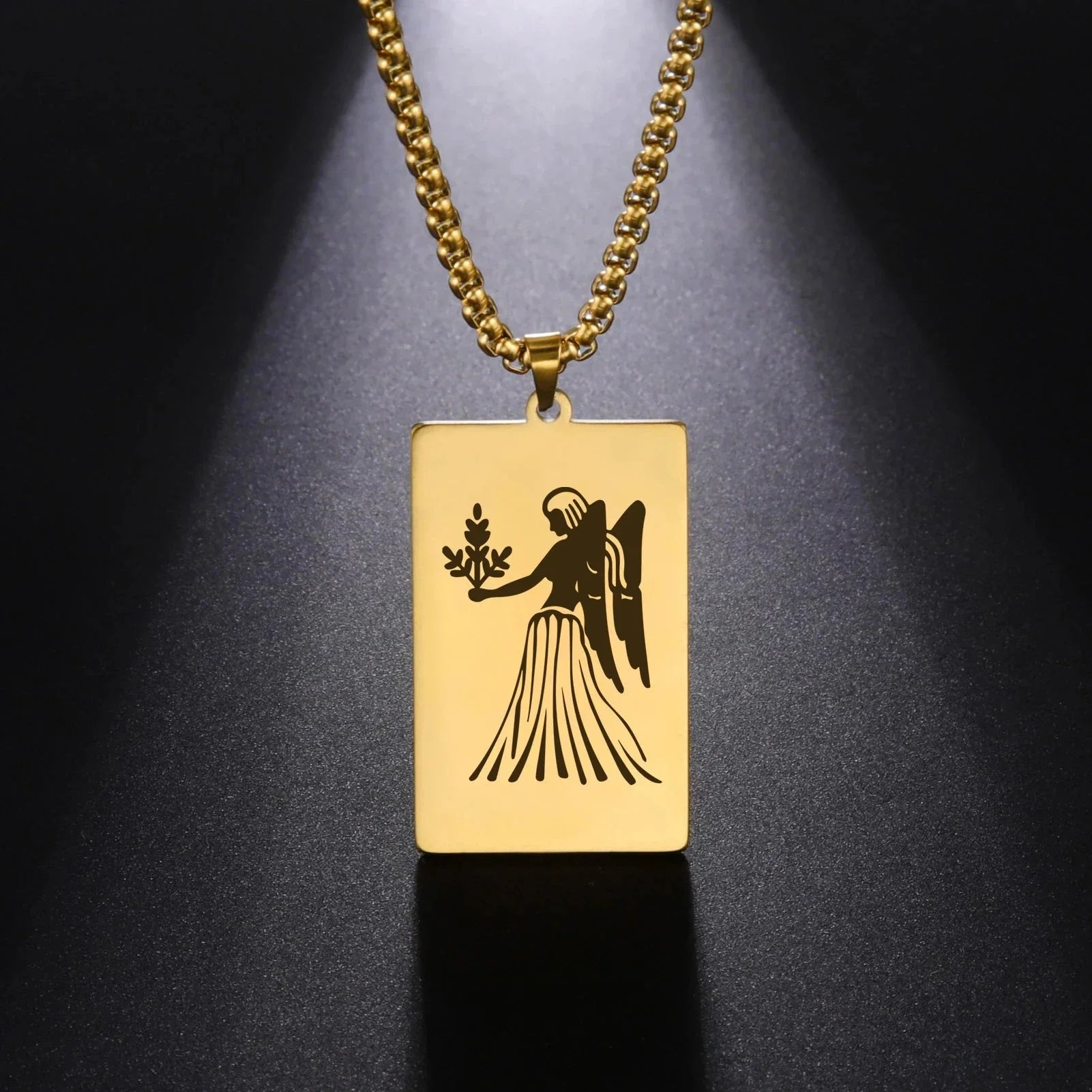 Necklace with Elegant Zodiac Sign Pendant