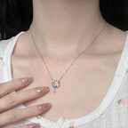 Necklace with Moonstone and Stars Pendant 2
