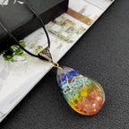 Necklace with 7 Chakras Stone Pendant