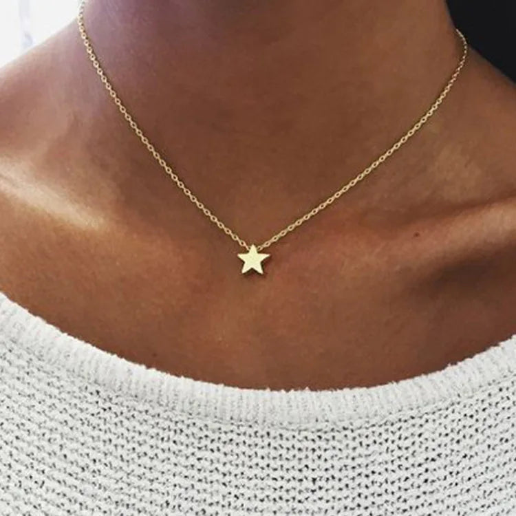 Necklace with Gold Star Pendant