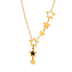 Necklace with Star and Celestial Pendant