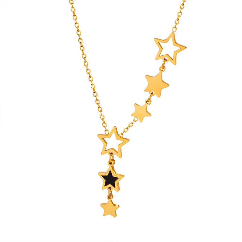 Necklace with Star and Celestial Pendant