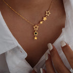 Necklace with Star and Celestial Pendant