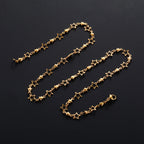 Necklace with Star Astrology Pendant for Men or Women gold