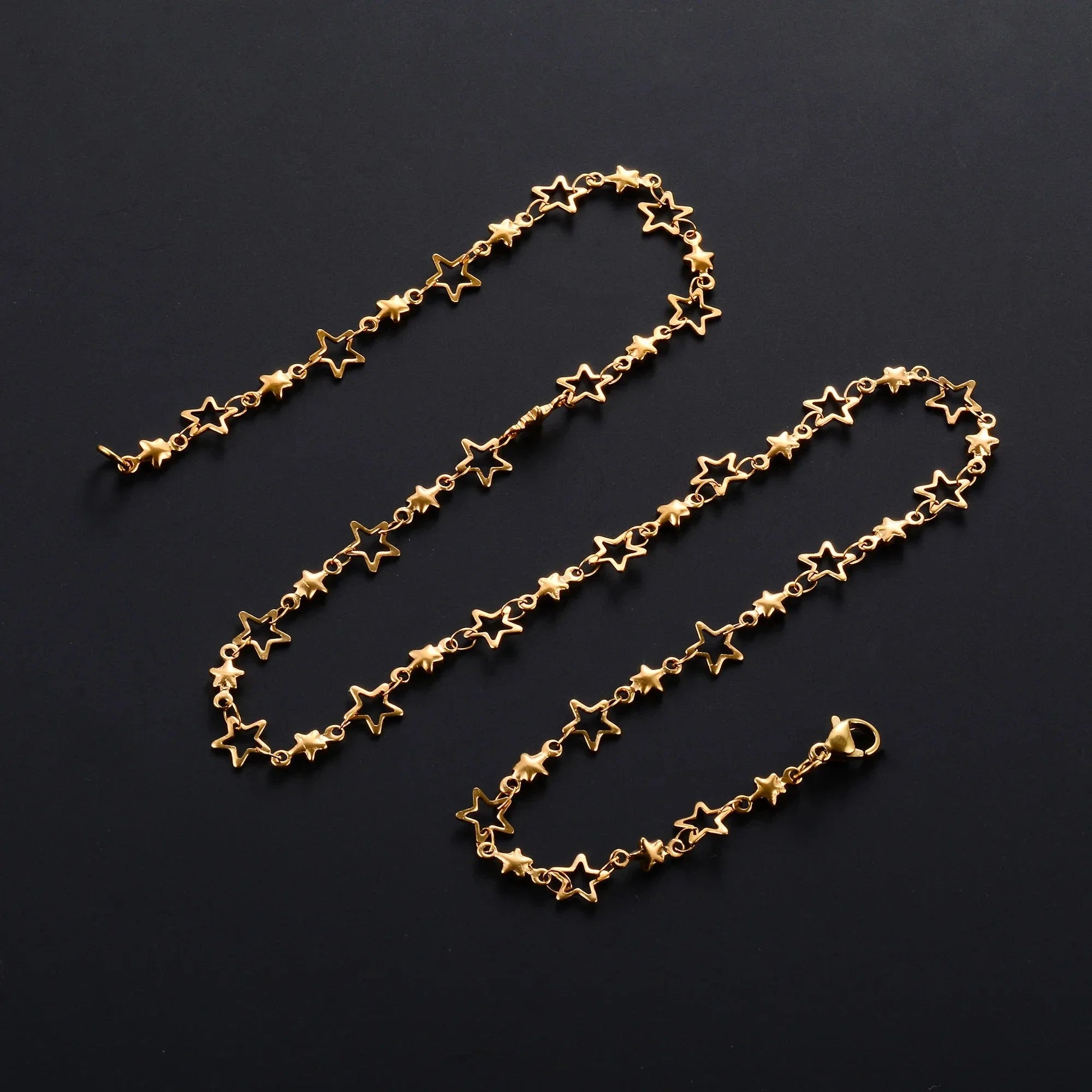 Necklace with Star Astrology Pendant for Men or Women gold