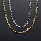 Necklace with Star Astrology Pendant for Men or Women silver