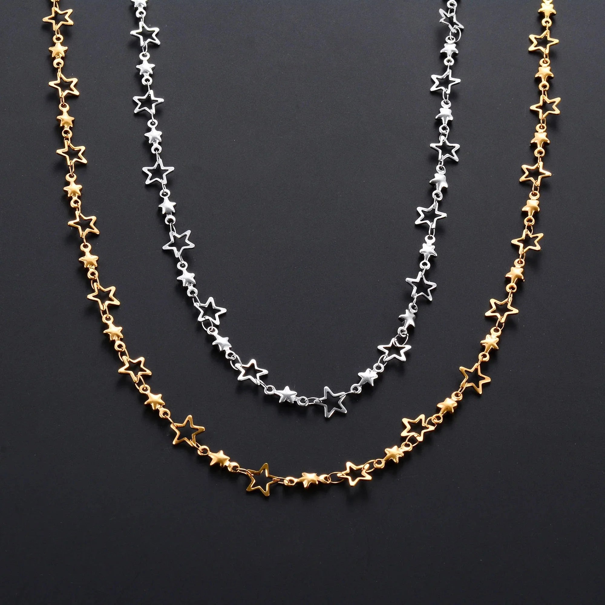 Necklace with Star Astrology Pendant for Men or Women silver