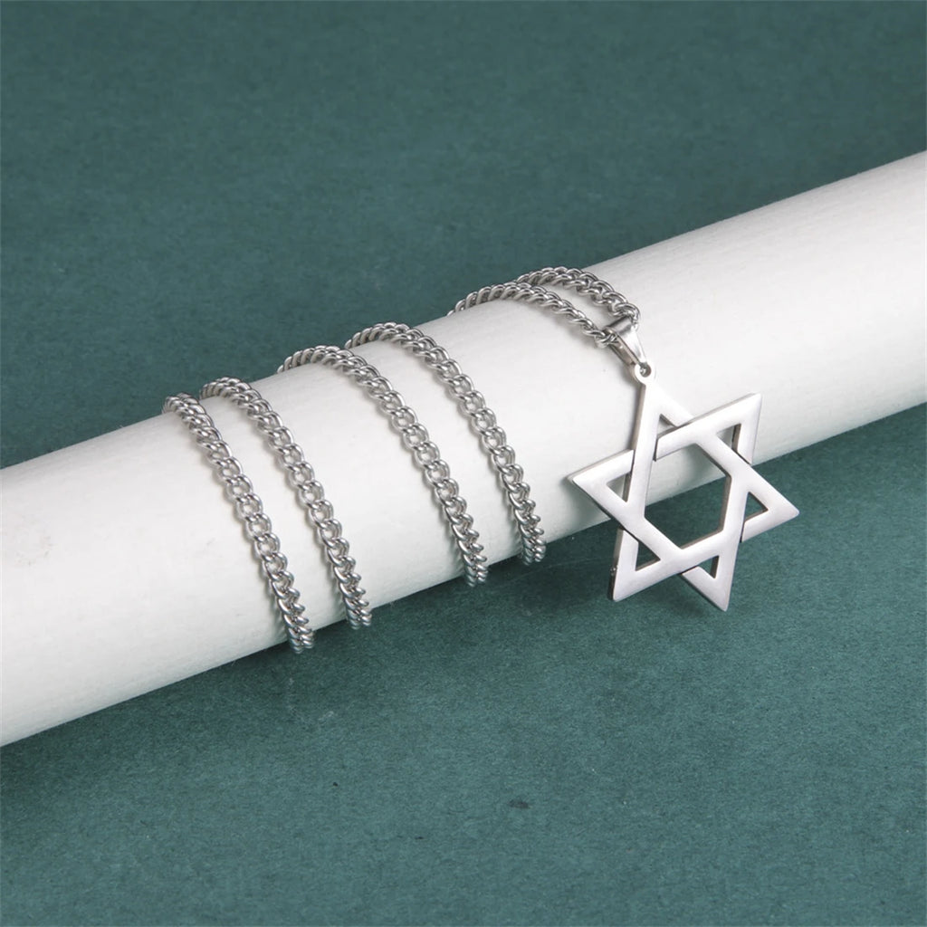Collier avec Pendentif Etoile de David argent