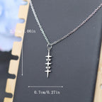 Necklace with Star Pendant for Men silver