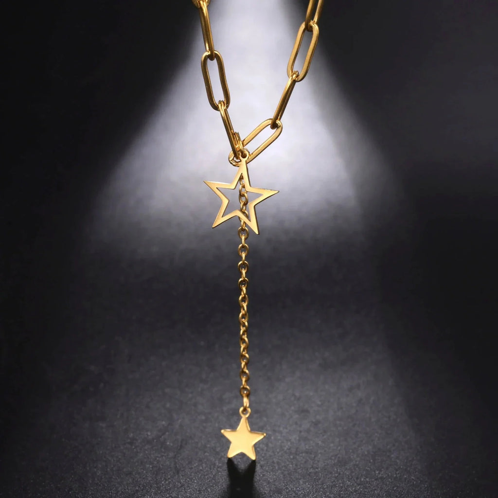 Necklace with Gold Star Pendant