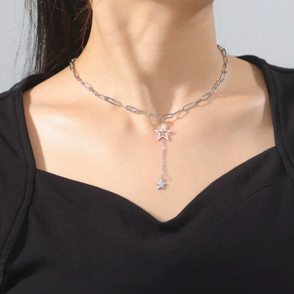 Necklace with Silver Star Pendant