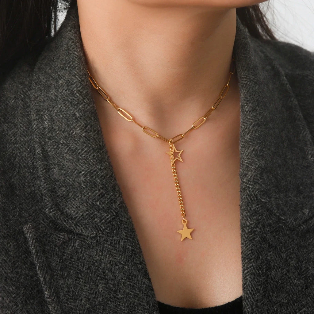 Necklace with Gold Star Pendant