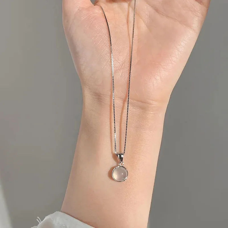 Collier avec Pendentif Fertilité Pierre de Lune Femme