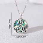 Necklace with Lotus Flower Pendant