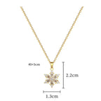 Collier avec Pendentif Flocon de Neige en Cristal